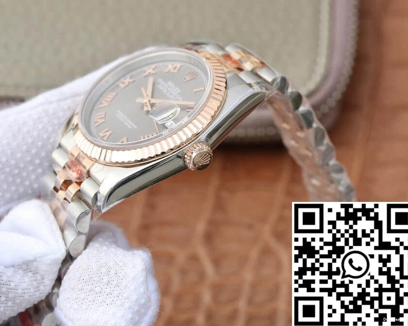GM Rolex Factory Dial Datejust Silver Rose 36MM Gold 116231-0087 0521